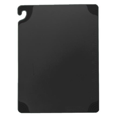 San Jamar 6 W x 9 D Cutting Board, Black