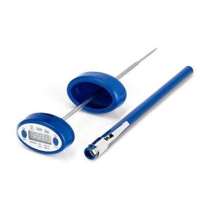 Comark Waterproof Digital Pocket Test Thermometer, Blue, 9.5 H x 4.2 L x 0.6 W