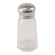 Winco 1 oz. Paneled Glass Salt & Pepper Shaker (85713)