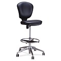 Safco Metro Vinyl Extended Height Drafting Chair, Black (3442BV)