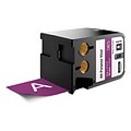 DYMO® XTL All-Purpose Vinyl Labels,, 2 x 24.6 ft., Purple/White Print