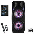 BeFree Sound 2 x 10 Woofer Portable Bluetooth Powered PA Speaker (BFS7900)