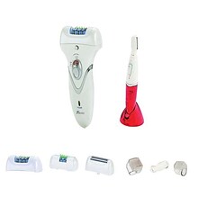 Pursonic® Epilator and Personal Groomer Combo Pack, Red/White (FE100)