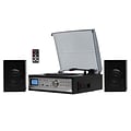 Techplay 3-Speed Turntable with Cassette Player/MP3 Encoding System, Black (ODC194 Black)