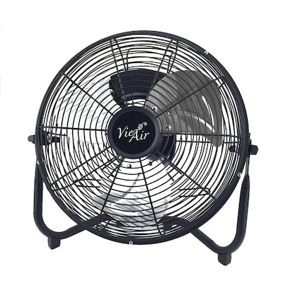 Vie Air 20 3-Speed Oscillating Floor Fan, Black (MEGA-VA20)