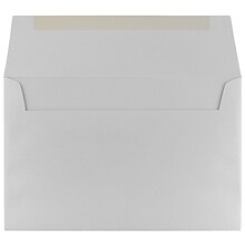 JAM Paper A9 Metallic Invitation Envelopes, 5.75 x 8.75, Stardream Silver, 25/Pack (211817120)