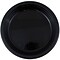 JAM Paper® Round Plastic Disposable Party Plates, Medium, 9 Inch, Black, 20/Pack (9255320673)
