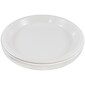 JAM PAPER Round Plastic Party Plates, 9", White, 2/Pack (925532691)