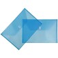 Jam Paper Plastic File Pocket, Legal Size, Blue, 12/Pack (219V0BU)