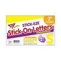 Yellow 2 Letters & Marks STICK-EZE® Stick-On Letters
