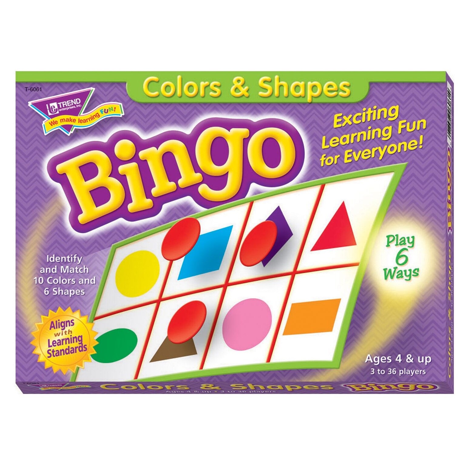 TREND enterprises, Inc. Colors & Shapes Bingo Game (T-6061)