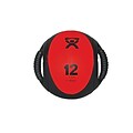 CanDo® Dual-Handle Medicine Ball; 9 Diameter, Red, 12 lb