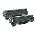 Quill Brand® Remanufactured Black Standard Yield Toner Cartridge Replacement for HP 36A (CB436D), 2/