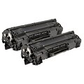 Quill Brand® Remanufactured Black Standard Yield Toner Cartridge Replacement for HP 85A (CE285A), 2/