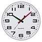 TEMPUS Contemporary Wall Clock with Silent Sweep Quiet Movement, Plastic 13",  Silver Finish (TC2388FS)