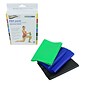Sup-R Band® Latex Free Exercise Band PEP pack®; 3-piece set (1 each: green, blue, black)