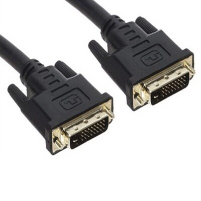 Unirise DVI-D Male/Male Video Cable, 6', Black (DVID-MM-06F)