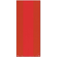 Amscan Cello Party Bags, 11.5H x 5W x 3.25D, Red, 9/Pack, 25 Per Pack (379510.40)