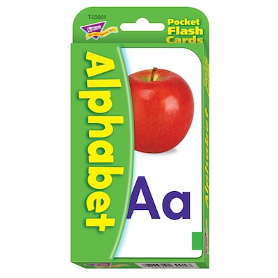 Alphabet Pocket Flash Cards for Grades PreK-K, 56 Pack (T-23001)