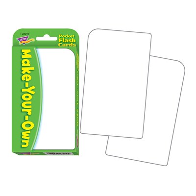 Trend Pocket Flash Cards; Make-Your-Own Pocket Flash Cards 56/Pack, 6 Pk/Bundle (T-23019)