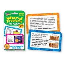 Test Prep Math Word Problems, Grades 4-6 Challenge Cards®