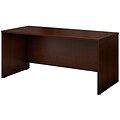 Bush Business Furniture Westfield 66W x 30D Office Desk, Mocha Cherry, Installed (WC12942AFA)
