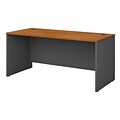 Bush Business Furniture Cubix 48W Desk with Mobile File Cabinet, Hansen Cherry/Galaxy, Installed (WC72442AFA)