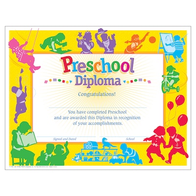 Trend Classic Preschool Diploma, 30 CT (T-17001)