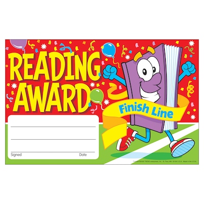 Trend Reading Award Finish Line Recognition Awards, 30 CT (T-81024)