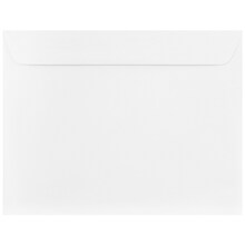 JAM Paper 10 x 13 Booklet Strathmore Envelopes, Bright White Wove, 50/Pack (900855504I)