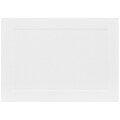 JAM Paper® Blank Note Cards, 4bar size, 3 1/2 x 4 7/8, White Panel, 50/pack (175965i)