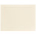 JAM Paper® Blank Flat Note Cards, A2 Size, 4 1/4 x 5.5, Ivory Panel, 50/Pack (175981i)