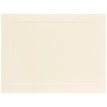 JAM Paper® Blank Note Cards, A7 size, 5 1/8 x 7, Ivory Panel, 50/pack (98040i)