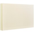 JAM Paper® Blank Note Cards, A7 size, 5 1/8 x 7, Ivory Panel, 50/pack (98040i)