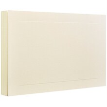 JAM Paper® Blank Note Cards, A7 size, 5 1/8 x 7, Ivory Panel, 50/pack (98040i)