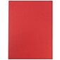 JAM Paper 2-Pocket Textured Linen Business Folders, Red, 100/Box (386Lreb)