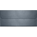 LUX® 80lb 4 1/8x9 1/2 Square Flap Metallic #10 Envelopes, Anthracite, 500/BX