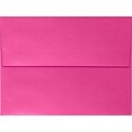 Lux® 5 1/4 x 7 1/4 80lbs. Smooth Square Flap Envelopes W/Peel & Press; Azalea Metallic Pink
