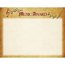 Great Papers Music Certificates, 8.5 x 11, 25/Pack (2015109)