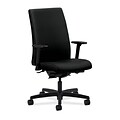 HON® Ignition® Mid-Back Office Chair, Black Fabric, Seat: 20W x 17D; Back: 19W x 24H