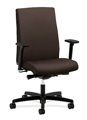 HON® Ignition® Mid-Back Office Chair, Espresso Fabric, Seat: 20W x 17D; Back: 19W x 24H