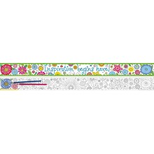 Barker Creek Color Me! In My Garden Double-sided Trim, 35-ft of trim per package (BC911)