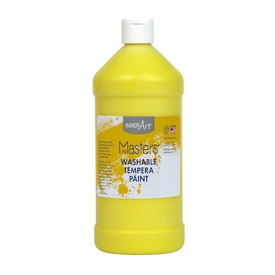 Handy Art Little Masters Washable Paint, Yellow, 32 oz. (RPC213710)