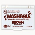 Center Enterprises Washable Stamp Pad, Brown Ink (CE-508)