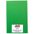 JAM Paper Ledger 65 lb. Cardstock Paper, 11 x 17, Green, 50 Sheets/Pack (16728484)