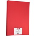 JAM Paper® Matte Colored Paper, 24 lbs., 11 x 17, Red Recycled, 100 Sheets/Pack (16728462)