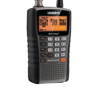 Uniden® BC125AT Black/Charcoal Bearcat Handheld Scanner