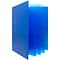 JAM Paper Heavy Duty Plastic Multi-Pocket Folder, 10 Pocket Organizer, Blue (389MP10bu)