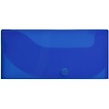 JAM Paper® Plastic Pencil Case, Snap Button Pencil Case Box, Blue, Sold Individually (166532738)