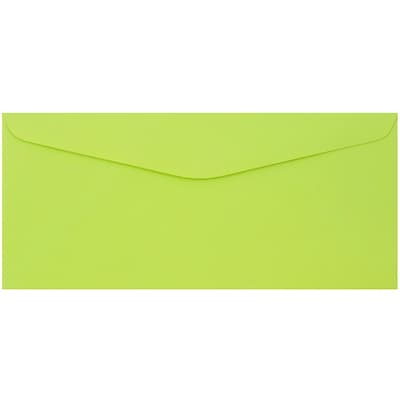 JAM Paper #9 Business Envelope, 3 7/8 x 8 7/8, Ultra Lime Green, 25/Pack (1532898)